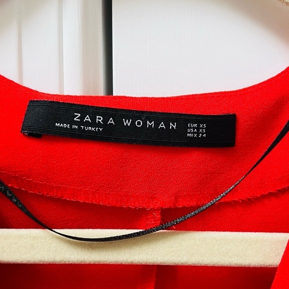 Stunning Zara Women red mini dress size xs - Picture 2 of 5